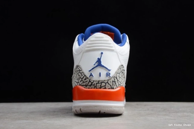 1st Kicks Shoes 136064-148 'Knicks Rivals' 3 Jordan Air Retro 0813